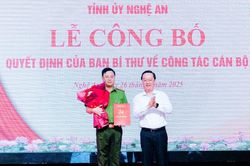 Tỉnh Nghệ An công bố quyết định của Ban Bí thư về công tác cán bộ