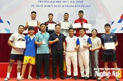 Đoàn Nghệ An giành 8 huy chương tại giải vô địch quốc gia môn võ xuất xứ từ nước Nga