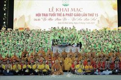 Gần 3.000 bạn trẻ hành hương về Hội trại Tuổi trẻ và Phật giáo lần thứ 15