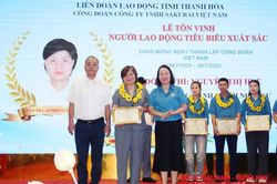 Công đoàn Công ty TNHH Sakurai Việt Nam tôn vinh 76 người lao động tiêu biểu, xuất sắc
