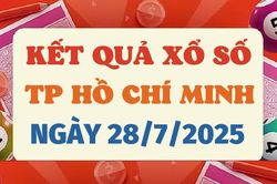 Kết quả xổ số TP.HCM hôm nay 28/7/2025 - XSHCM 28/7