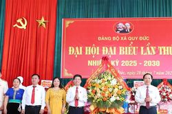 Đại hội Đảng bộ xã Quy Đức lần thứ I, nhiệm kỳ 2025 - 2030: Phấn đấu đưa xã thoát nghèo vào năm 2030