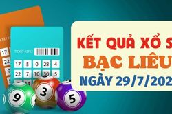 Kết quả xổ số Bạc Liêu hôm nay 29/7/2025 - XSBL 29/7