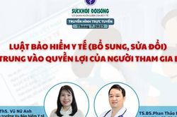 Truyền hình trực tuyến: Luật BHYT (bổ sung, sửa đổi) tập trung vào quyền lợi của người tham gia BHYT