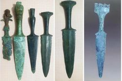 Văn hóa Đông Sơn - Chiến tranh và Hòa bình (kỳ 23): Những cán dao găm gắn thêm tượng người, thú