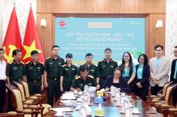 GSM hợp tác Trung tâm Thái Sơn tạo việc làm cho bộ đội xuất ngũ