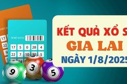Kết quả xổ số Gia Lai hôm nay 1/8/2025 - XSGL 1/8