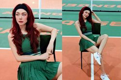 Minh Hằng siêu hút với visual 'trắng phát sáng' trên sân pickleball