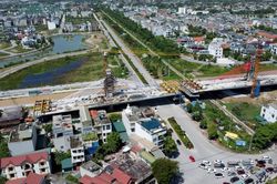 Cầu dây văng 647 tỷ đồng ở Thanh Hóa đang dần hoàn thiện