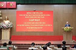 Tổng Bí thư Tô Lâm gặp mặt điển hình tiên tiến dự Đại hội thi đua 'Vì An ninh Tổ quốc' lần thứ 9