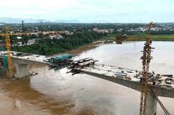Dự án cầu Phong Châu mới tăng tốc về đích, dự kiến hoàn thành đầu tháng 10/2025