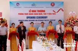 Khai trương phòng thực hành Chăn nuôi, Thú y tiên tiến tại Trường Đại học Vinh