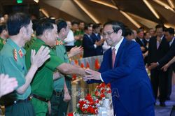 Thủ tướng Phạm Minh Chính dự Đại hội Thi đua 'Vì an ninh Tổ quốc' lần thứ 9