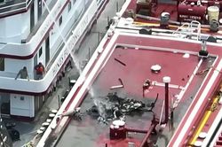 Video trực thăng Mỹ rơi xuống sà lan, 2 người thiệt mạng