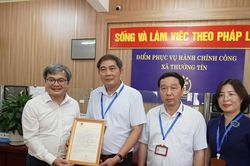 TP Hà Nội gửi thư cảm ơn xã có gần 2.000 thủ tục hành chính được số hóa 100%