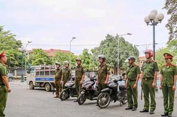 Công an xã Yên Lạc đảm bảo an ninh trật tự sau sáp nhập
