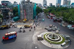 Diện mạo Quảng trường Đông Kinh Nghĩa Thục sau khi phá dỡ 'Hàm cá mập'