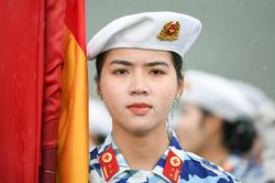 Buổi tổng hợp luyện A80 dưới cơn mưa tầm tã