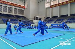 Kỳ thi nâng cấp trung đẳng Vovinam Nghệ An mở rộng 2025