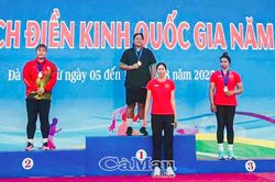 Điền kinh Cà Mau góp mặt trong bảng vàng thành tích quốc gia