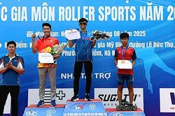 Đoàn Bắc Ninh đoạt 21 huy chương tại Giải vô địch Roller sports quốc gia
