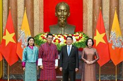 Lễ đón chính thức Quốc vương Bhutan và Hoàng hậu