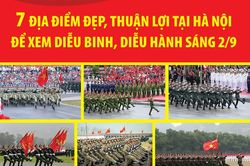 7 địa điểm đẹp, thuận lợi tại Hà Nội để xem diễu binh, diễu hành sáng 2/9