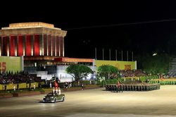 Tổng hợp luyện diễu binh, diễu hành lần thứ nhất tại Quảng trường Ba Đình