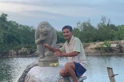 Ra biển câu cá, người đàn ông ở Quảng Ngãi phát hiện tượng thần khỉ Hanuman