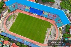 Sân vận động Ninh Bình 'lột xác' trước trận gặp Đông Á Thanh Hóa