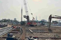 Sốt ruột vì nút giao An Phú thi công ì ạch
