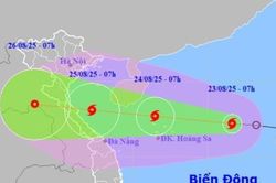 Bão số 5 dự báo đi nhanh, tăng liền 4 cấp trong hôm nay và ngày mai