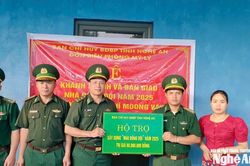 Đồn Biên phòng Mỹ Lý khánh thành và bàn giao 3 nhà đồng đội