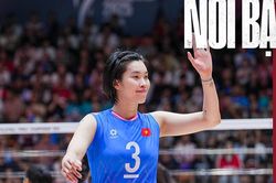 Đội trưởng Trần Thị Thanh Thúy của bóng chuyền nữ Việt Nam thi đấu ấn tượng trước đối thủ châu Âu