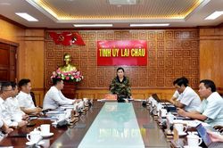 Ban Thường vụ Tỉnh ủy Lai Châu làm việc với Tập đoàn Sun Group