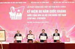 Ra mắt bộ tem đặc biệt kỷ niệm 80 năm Quốc khánh – biểu tượng tự hào dân tộc