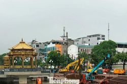 Đập tràn sông Tô Lịch ra sao khi nước dâng cao bất thường?