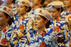 Mãn nhãn đội hình diễu binh uy nghi, bước chân đều tăm tắp trong buổi sơ duyệt cấp Nhà nước