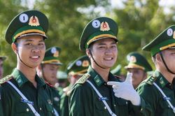 Những chiến sĩ Nghệ An trong đội hình diễu binh, diễu hành 2/9
