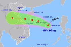 Nguy cơ bão số 6 đổ bộ miền Trung