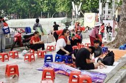 Cảnh báo mưa lớn trước ngày Tổng duyệt diễu binh, người dân không nên chờ đợi ngoài trời quá lâu