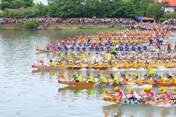 Kết quả vòng bảng thuyền bơi nam lễ hội đua, bơi thuyền truyền thống trên sông Kiến Giang năm 2025