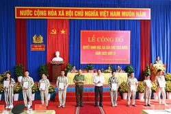 Công bố Quyết định đặc xá của Chủ tịch nước tại Trại giam Ngọc Lý
