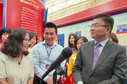 AI pháp luật được Bộ Tư pháp giới thiệu tại triển lãm Thành tựu đất nước