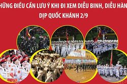 Những điều cần lưu ý khi đi xem diễu binh, diễu hành dịp Quốc khánh 2/9