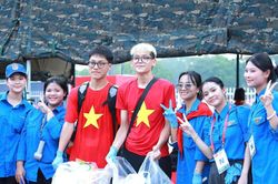 Ấn tượng màu áo xanh tuổi trẻ trong dịp kỷ niệm 80 năm Quốc khánh