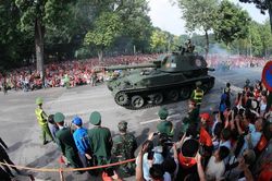 Đội hình diễu binh, diễu hành A80 hoàn thành nhiệm vụ, trở về đơn vị