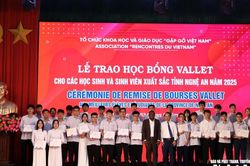 116 học sinh, sinh viên tỉnh Nghệ An được nhận học bổng Vallet năm học 2024 - 2025