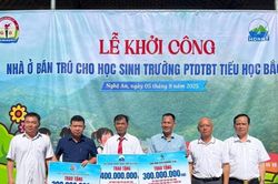 Hội Doanh nghiệp Nghệ Tĩnh tài trợ 1 tỷ đồng xây phòng bán trú cho học sinh vùng cao Nghệ An