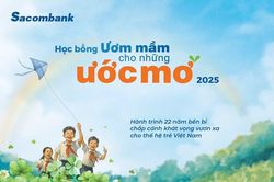 Sacombank trao học bổng 'Ươm mầm cho những ước mơ' 2025